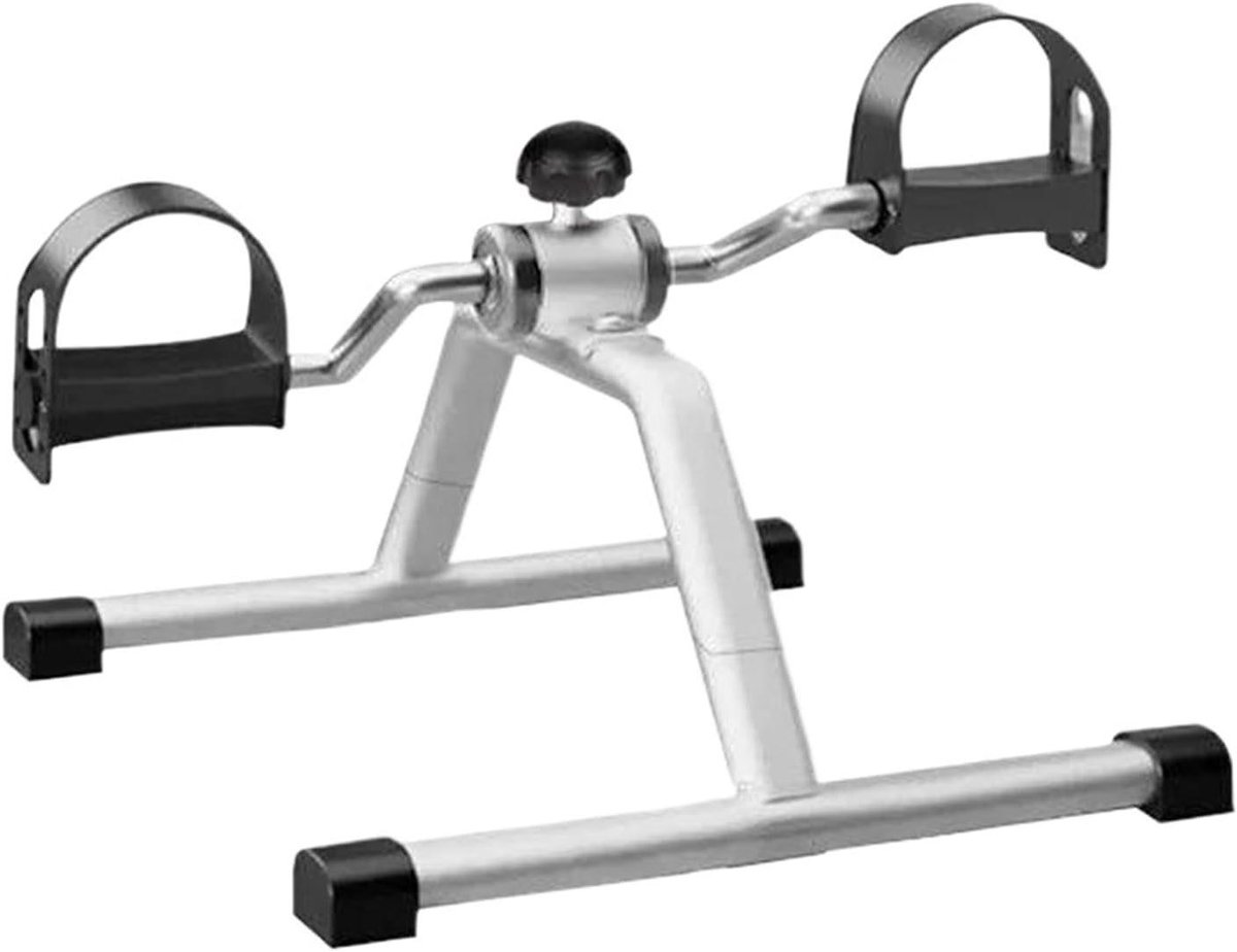 Mini Hometrainer - Pedaal Trainer - Actief Blijven - Compact Ontwerp - 52 x 40 x 29 cm - Zilver