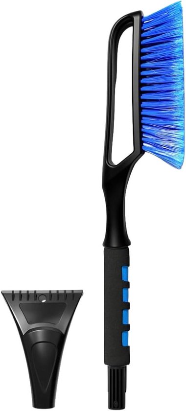 Sneeuwborstel Ijskrabber - Ruitenkrabber Auto - Auto Winterklaar - Krasvrije Borstelkop - 60 cm - Zwart
