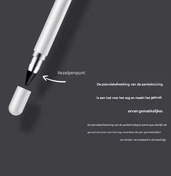 Tablet Pen voor Alle Tablets -1 Stuks - Silicone Touch Screen Pen - Stylus Pen- Capacitive Tablet Pen - Compatibel met Alle Tablets en Mobiele Telefoons -Styluspen - Tablet pen - Smartphone - Tekentablet - Touc — afbeelding 4