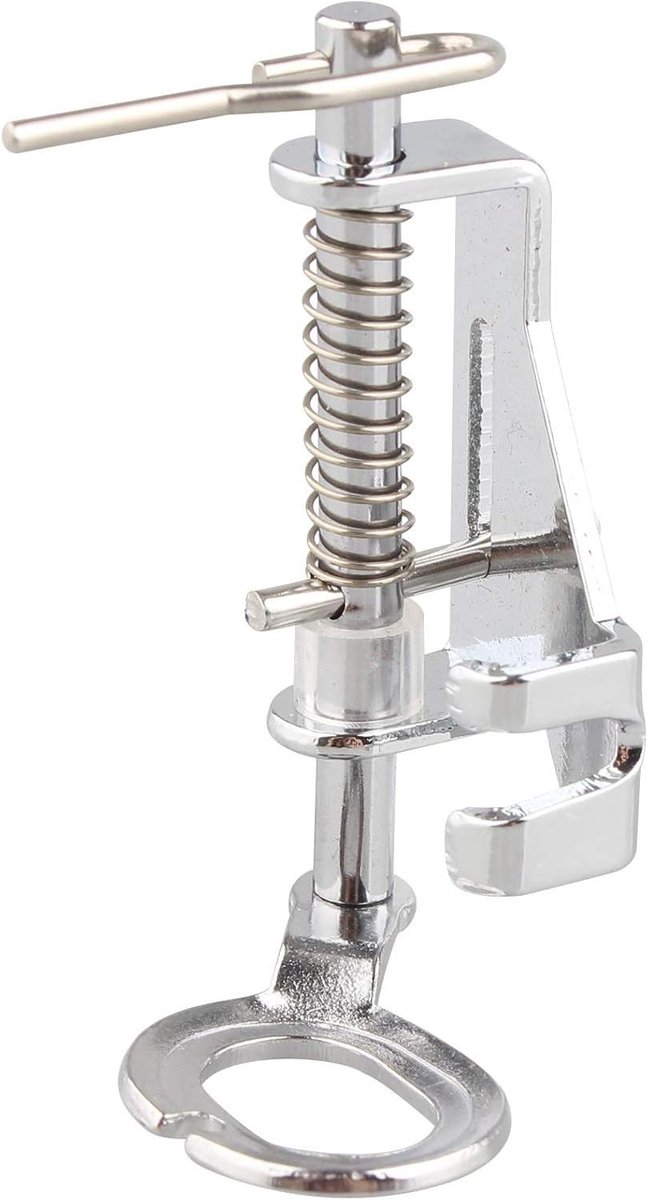 Naaimachine Voet - Quilting Voet - Vrij Borduren - Metalen Vrije Beweging - 48x26 millimeter - Zilverkleurig