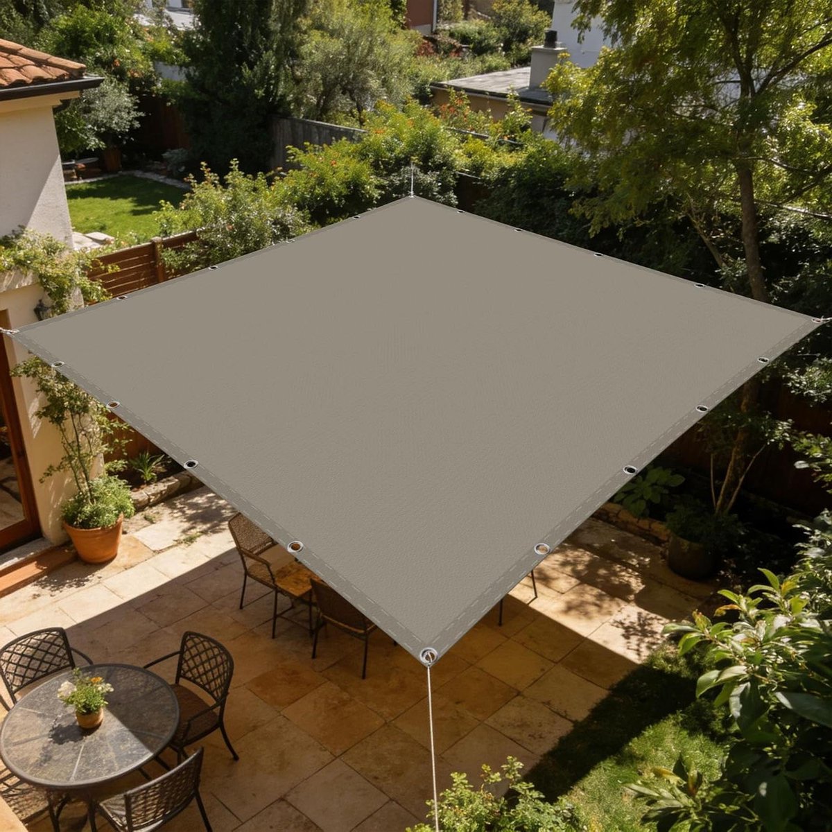 Zonnezeil - Schaduwdoek - Buitenruimte creëren - 98% UV bescherming - 60x500cm - Taupe