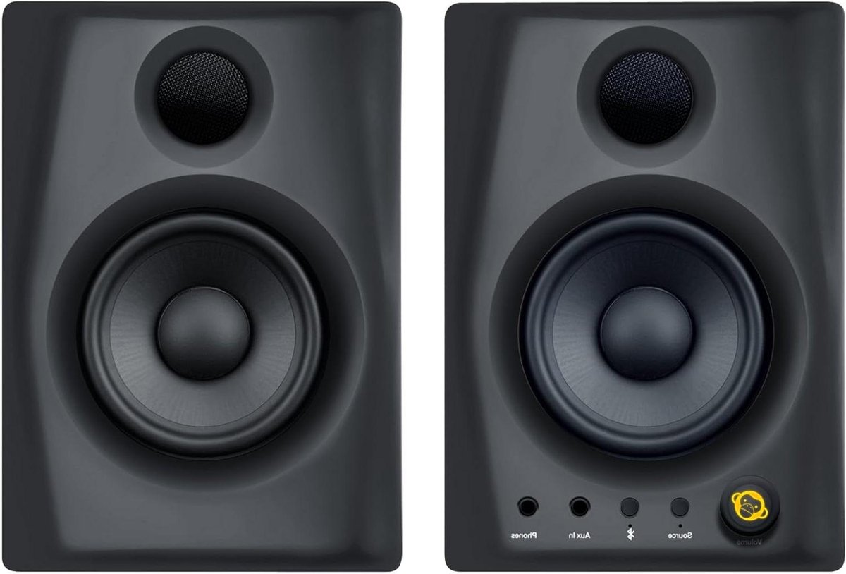 Studiomonitors Systeem - Audio Speakers - Muziek Productie - 2.0 Kanaals - 4 Inch Woofer - Zwart