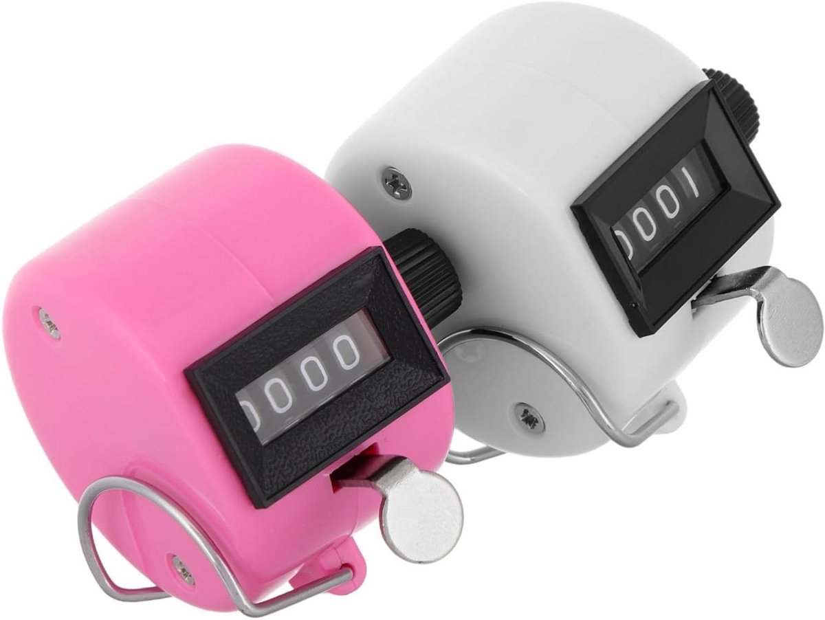 Digitale Teller - Handteller Telapparaat - Sport Evenementen - Elektronisch Kleurendisplay - 5cm Lengte - Diverse Kleuren