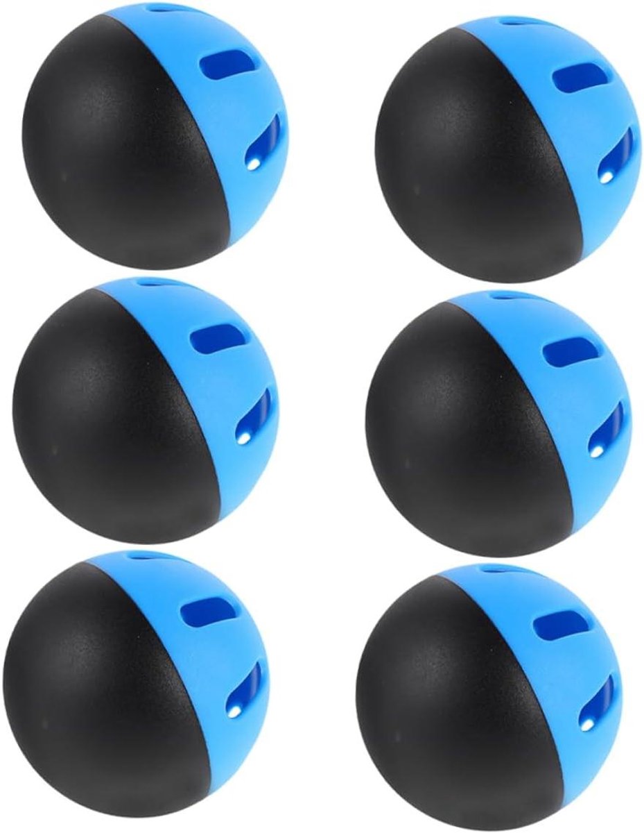 Zachte Honkballen - Trainingsballen - Honkbal Training - Lichtgewicht Holle Constructie - 6 Stuks - Multi