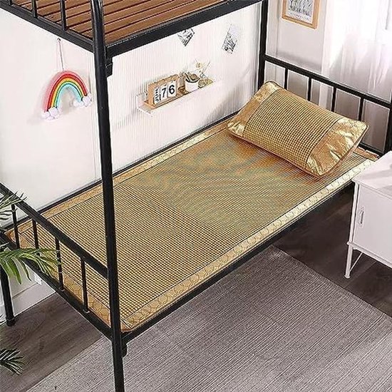 Verkoelende Slaapmat - Lichtgewicht Matras - Zomerse Ontspanning - Dubbelzijdig Ademend - Opvouwbaar Ontwerp - Natuurlijk — afbeelding 4
