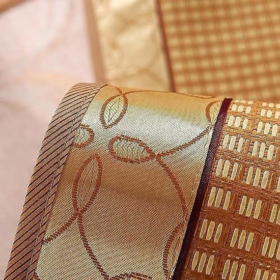 Verkoelende Slaapmat - Lichtgewicht Matras - Zomerse Ontspanning - Dubbelzijdig Ademend - Opvouwbaar Ontwerp - Natuurlijk — afbeelding 2