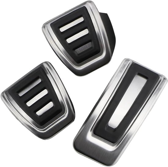 Pedaalhoezen Set - Auto Styling - Verbeter Rijervaring - Antislip Ontwerp - Roestvrij Staal - Zwart Zilver — afbeelding 3