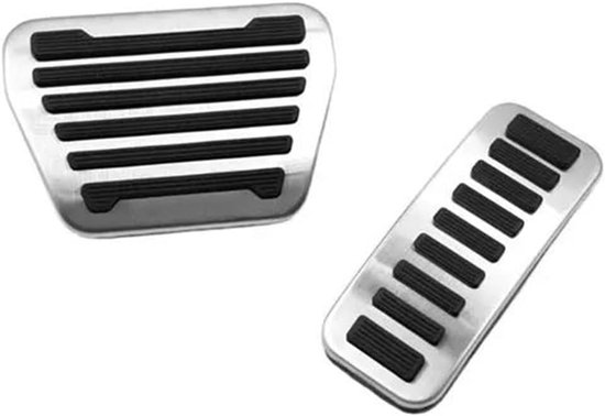 Pedaalhoezen Set - Auto Pedalen - Veiliger Rijden - Antislip Ontwerp - 2 Stuks - Zilver Zwart — afbeelding 5