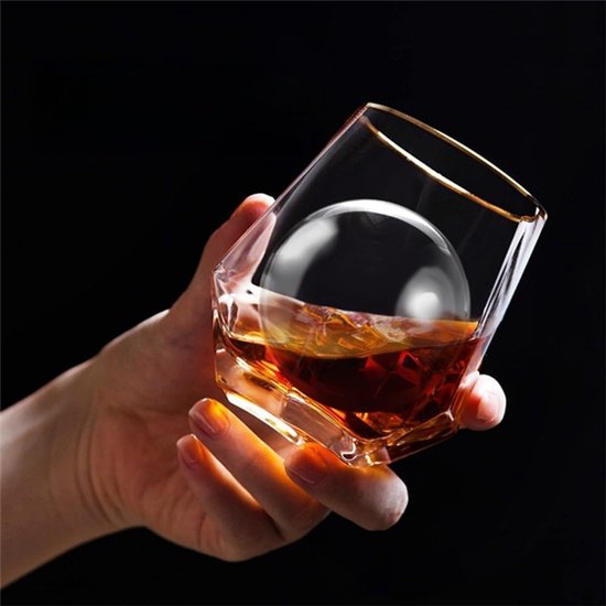 IJsbal Maker - Grote IJsvorm - Dranken Koelen - Transparante Bollen - 64 mm - Wit — afbeelding 5