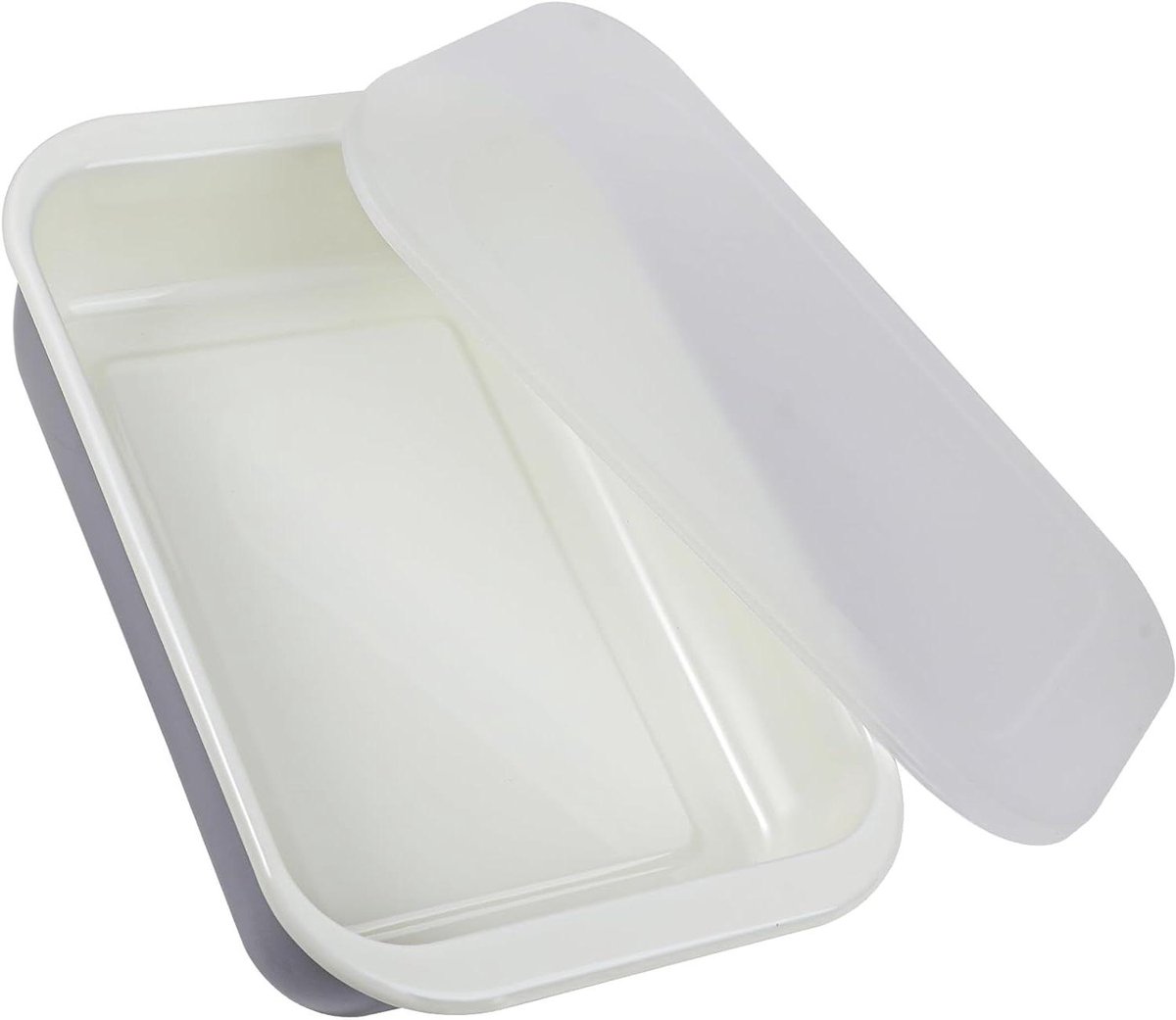 Bakvorm met Deksel - Ovenschaal - Oven Gebruik - Vaatwasserbestendig - 37 cm - Grijs