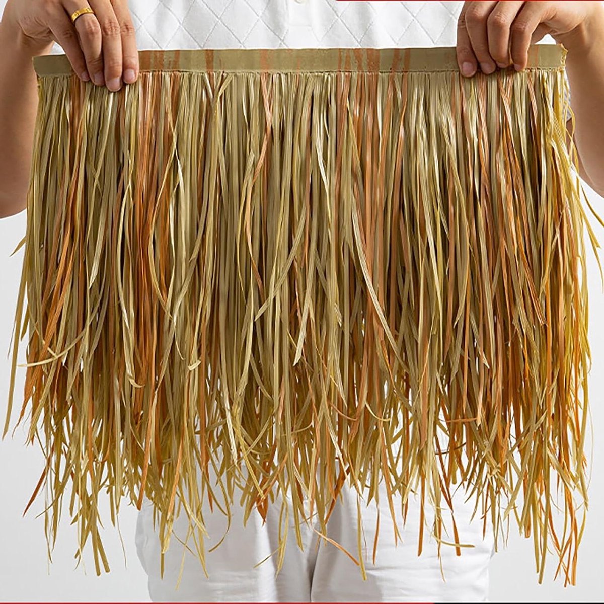 Rieten Dak Rolls - Gesimuleerd Grasdak - Tuindecoratie Hutten - Waterdicht PE Materiaal - 5 Stuks 47x50cm - Natuurlijk