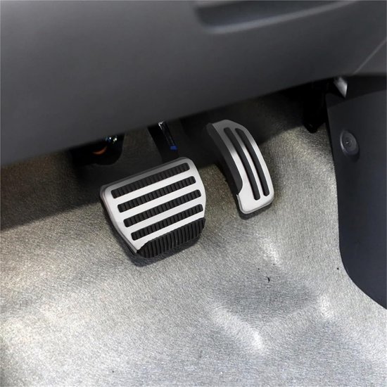 Pedaalhoezen Auto - Voetpedaal Covers - Verbeterde Grip - Antislip Oppervlak - 2 stuks - Zilver — afbeelding 2