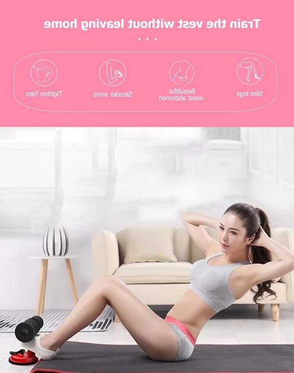 Sit-ups Assistent - Crunch Trainer - Thuis Fitness - Verstelbare Hoogte - N.v.t. - Zwart