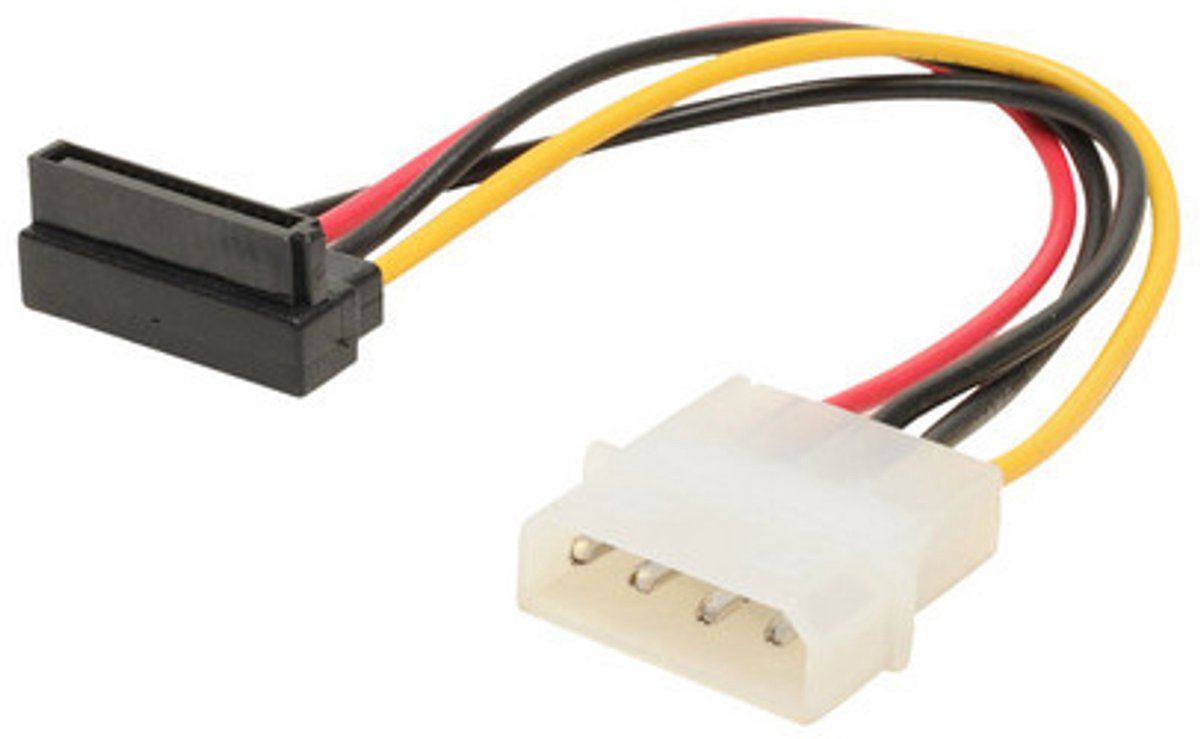 Adapter 4pol 5.25 Powerst/15pol S-ATA+winkel 0,13m