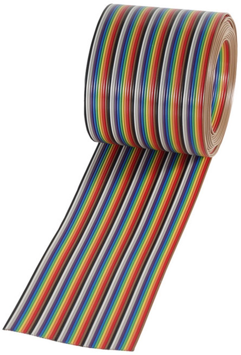 Flachkabel farbig Raster 1,27mm 50 pin 30,5m