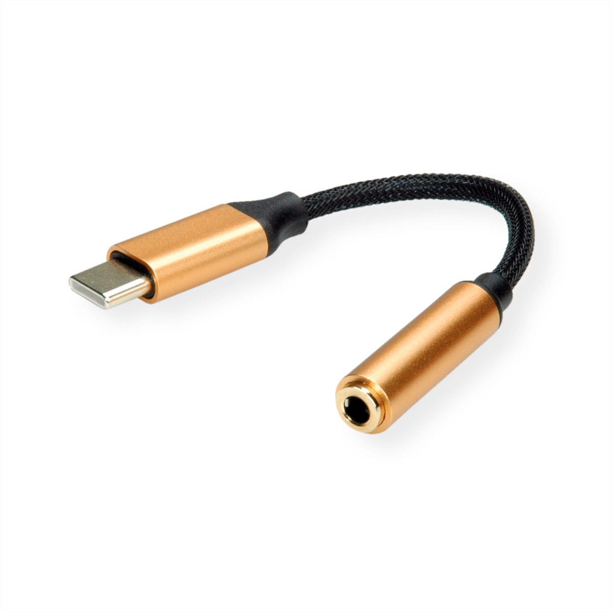 ROLINE GOLD Adapter USB type C - 3,5mm Audio, Male/Female, 0,13 m