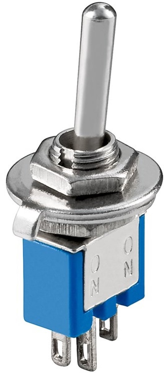 Goobay MS 244 LC elektrische schakelaar Blauw, Zilver