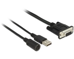 Navilock Connection Cable MD6 Serial > D-SUB 9 Serial for GNSS Receiver with power supply via USB