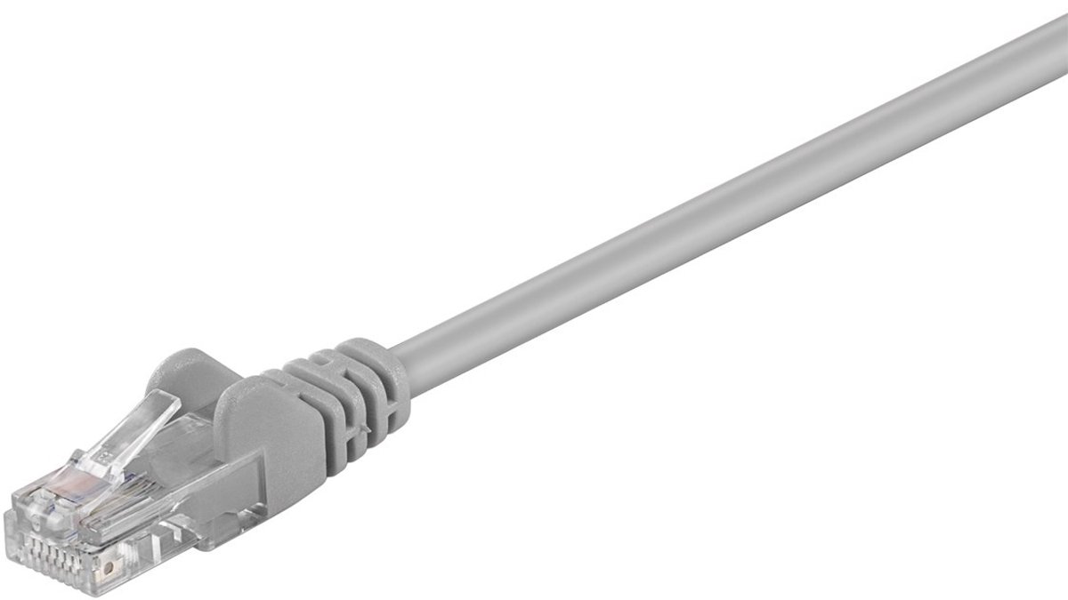 Wentronic CAT5E Netwerkkabel - RJ45 - Grijs - 0.25 m