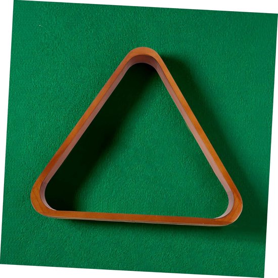 Biljart Driehoek - Pool Rek - Ballen Plaatsen - Stevig Grenenhout - 30x27x3 cm - Natuurlijk — afbeelding 2