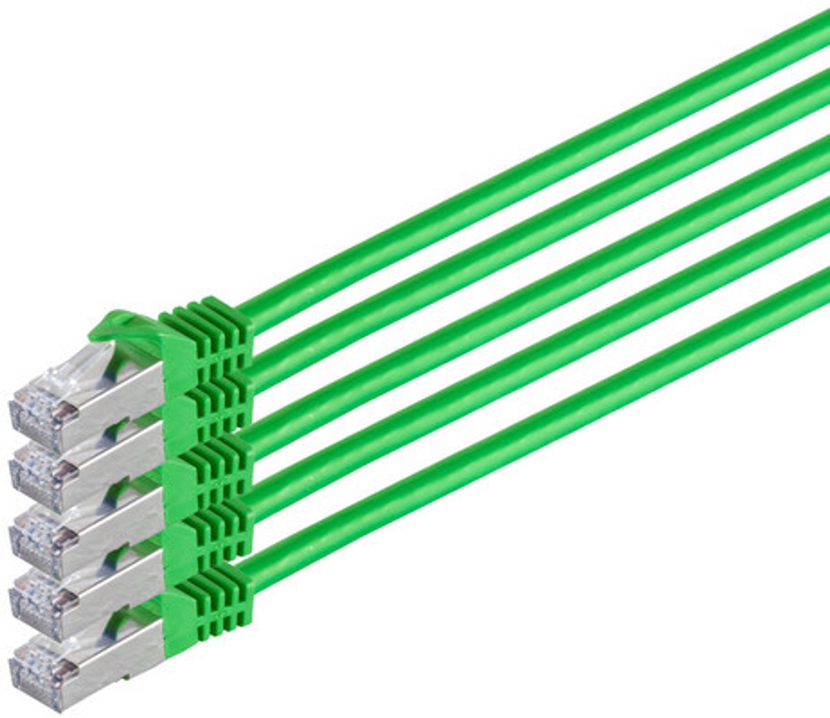 S/CONN RJ45-RJ45, m-m, 0.5m netwerkkabel Groen 0,5 m Cat7 S/FTP (S-STP)