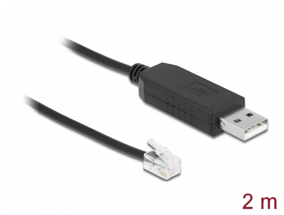 Adapterkabel USB Type-A naar seriële RS-232 RJ10 met ESD Protection Meade Autostar 2 m