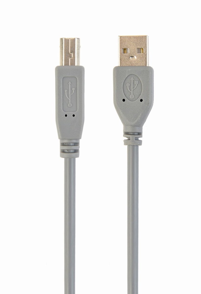 USB-kabel (A-B) 1.8 meter grijs