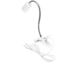 Terrarium Warmtelamp - Reptielenlamp - Dierenwelzijn - Verstelbare Armatuur - 7.4 x 10.7 x 7.4 cm - Wit