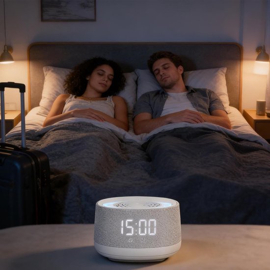Geluidsmachine Slaap - Draadloze Slaaphulp - Ontspannend Slapen - Lange Batterijduur - 95 cm - Zwart — afbeelding 4
