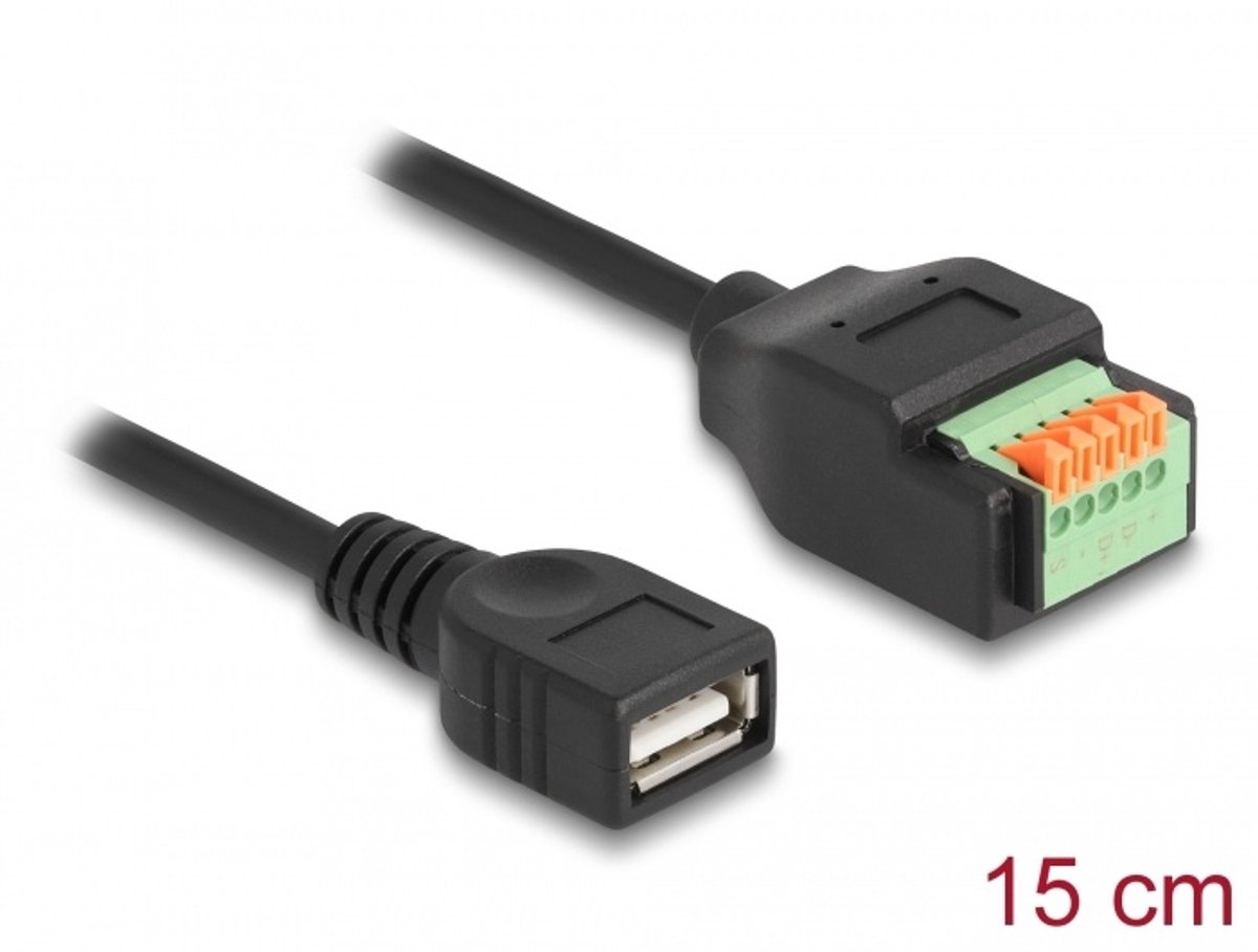 DeLOCK 66062 USB-kabel 0,15 m USB 2.0 USB A Zwart