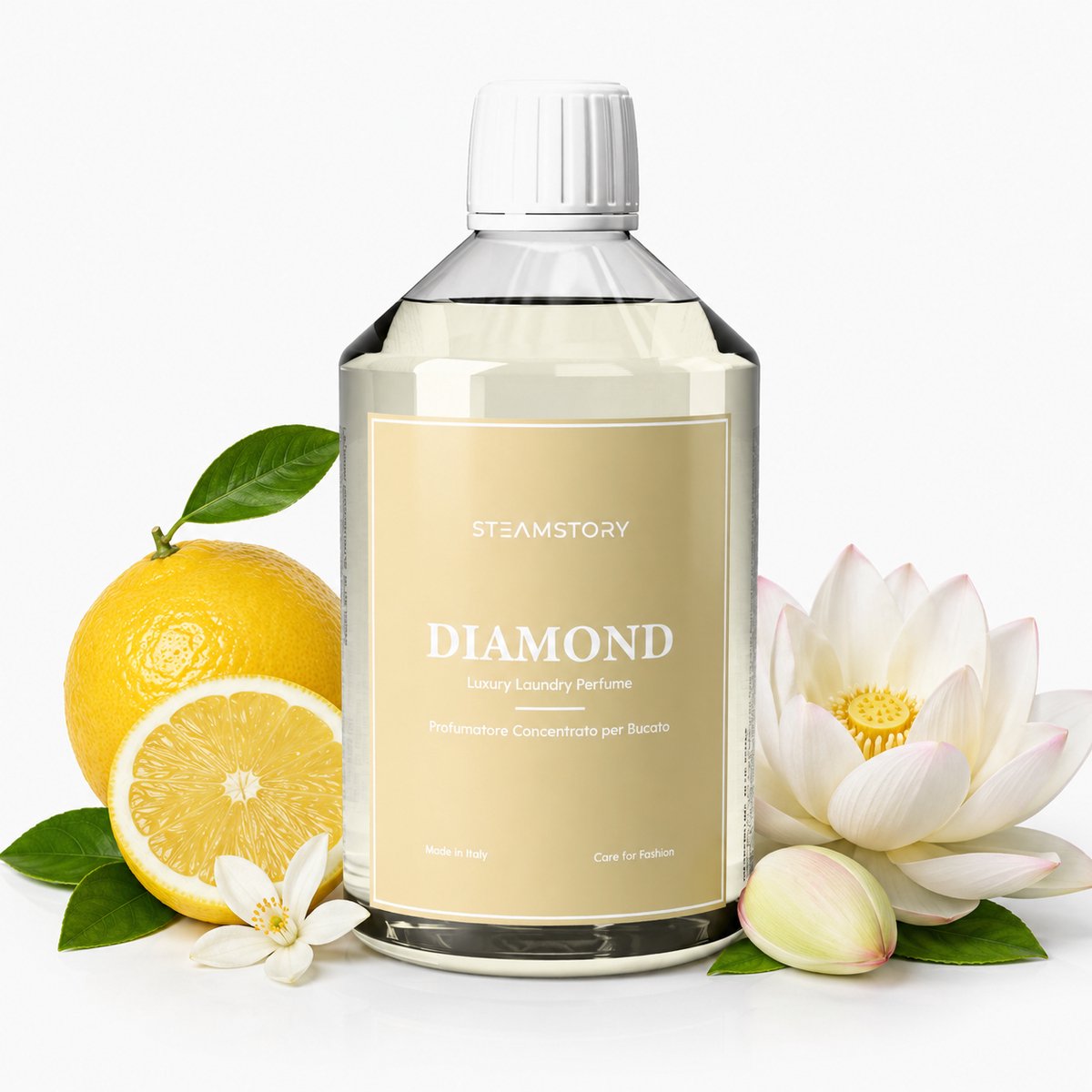 SteamStory Luxe Wasparfum Diamond - Frisse geur met witte musk & citrus - 500 ml