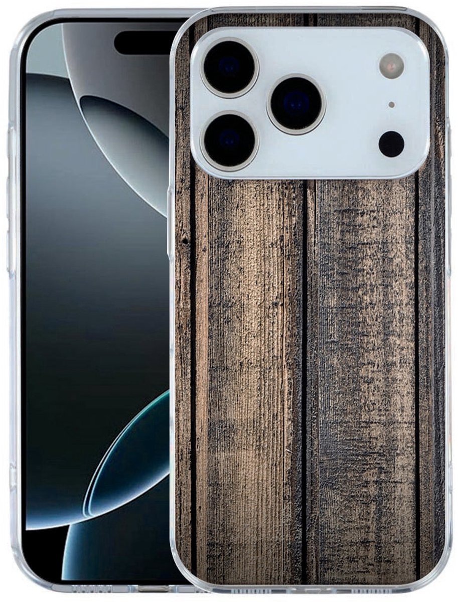 voor Apple iPhone 17 Pro Softcase Back cover Steigerhout