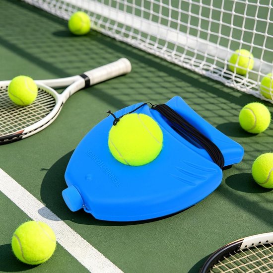 Tennistrainer Oefenbal - Vrijstaande Tennis Oefening - Verbeteren Swing - Verzwaarde Stabiele Basis - 300 g - Kostuum — afbeelding 4