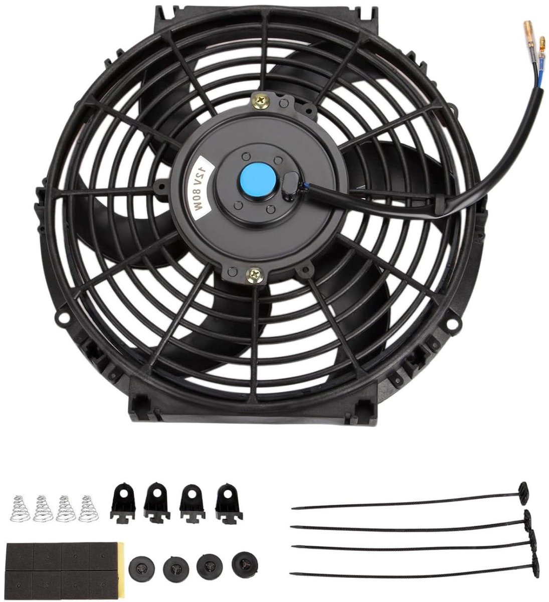Auto Koelventilator - Elektrische Ventilator Vrachtwagen - Motor Koelen - Universele Montage - 25.4 cm - Zwart