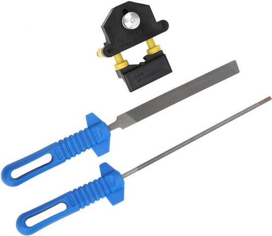 Chainsaw Sharpener, Chainsaw Sharpening Kit with 3/16in 325in Square and Round File Multi-Angle Polishing — afbeelding 4