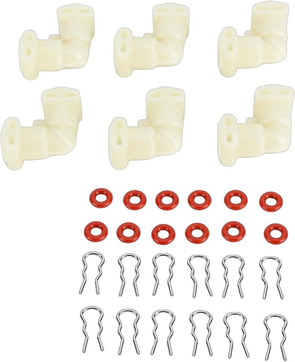 Vloeistofconnector Koffiezetapparaat - Lijnconnector Vervanging - Koffie Extractie Verbeteren - Uniforme Waterstroom Ontwerp - 6 Stuks - Niet gespecificeerd