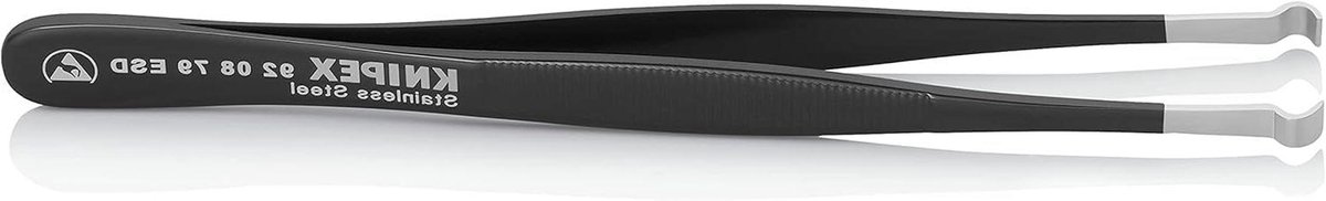 Positioneerpincet ESD - Precisie pincet - Kleine onderdelen plaatsen - Antimagnetisch - 122 mm - Zwart