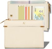 aramae® - Portefeuille femme - Porte-cartes femme avec poche à monnaie - Wit