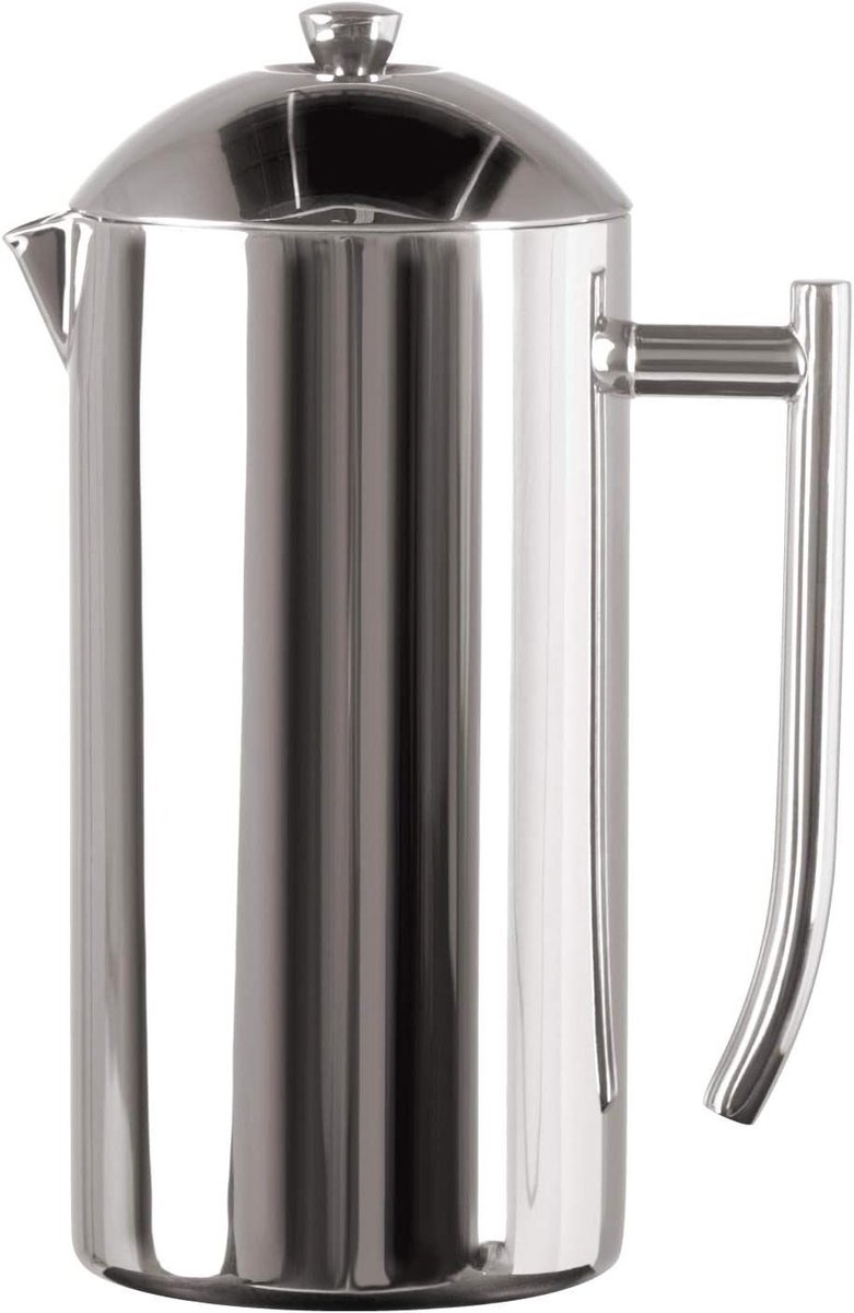Franse pers koffiezetapparaat - Koffiezetter thee - Verse koffie zetten - Dubbelwandig RVS - 17 oz capaciteit - Gepolijst