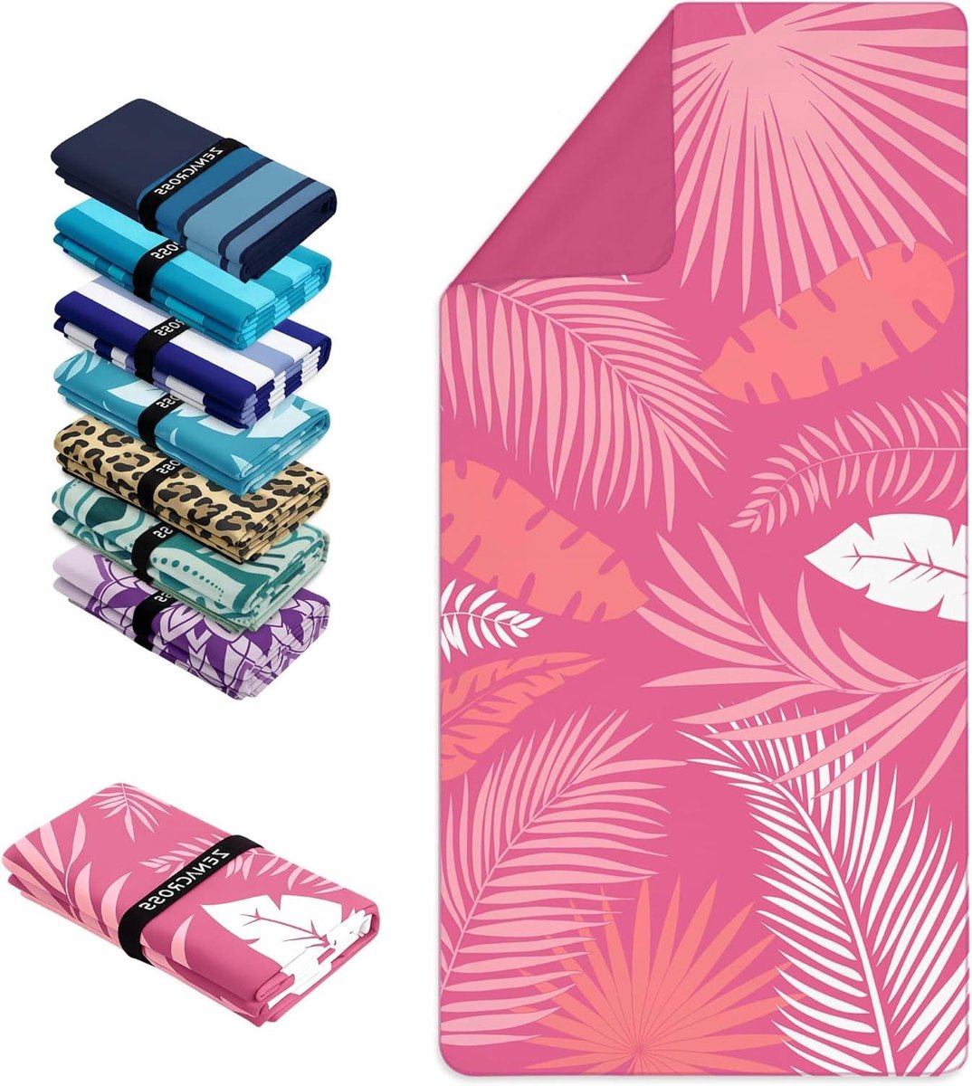 strandlaken voor mannen en vrouwen, microvezel 90x180 cm - XXL zandbestendig strandlaken, 