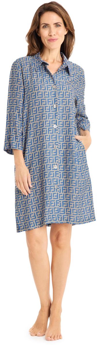 Feraud Colourblocking BLouse 3265044 Atlantic Blue - maat 42