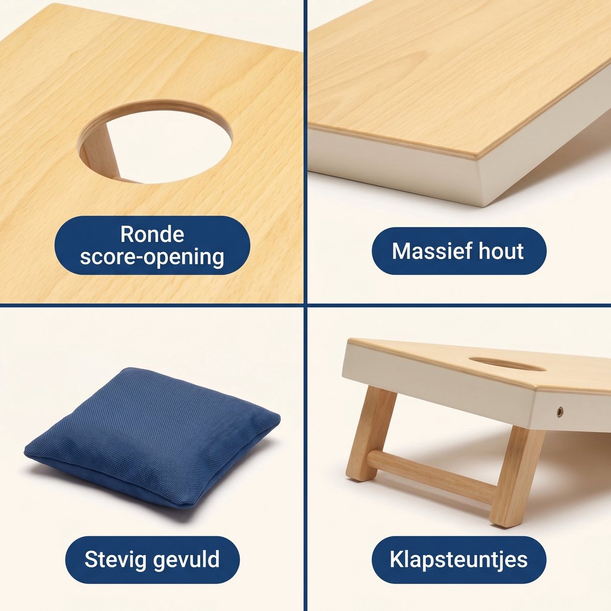 Lomera Cornhole Werpspel - Bean Bag Spel - Beanbag - Gooispel - Pittenzak Werpspel - Buitenspeelgoed - Tuinspel - Zakjesgooien - Bonenzakwerpspel - Bean Bag Game - Actief Buitenspel - Familiespel — afbeelding 6