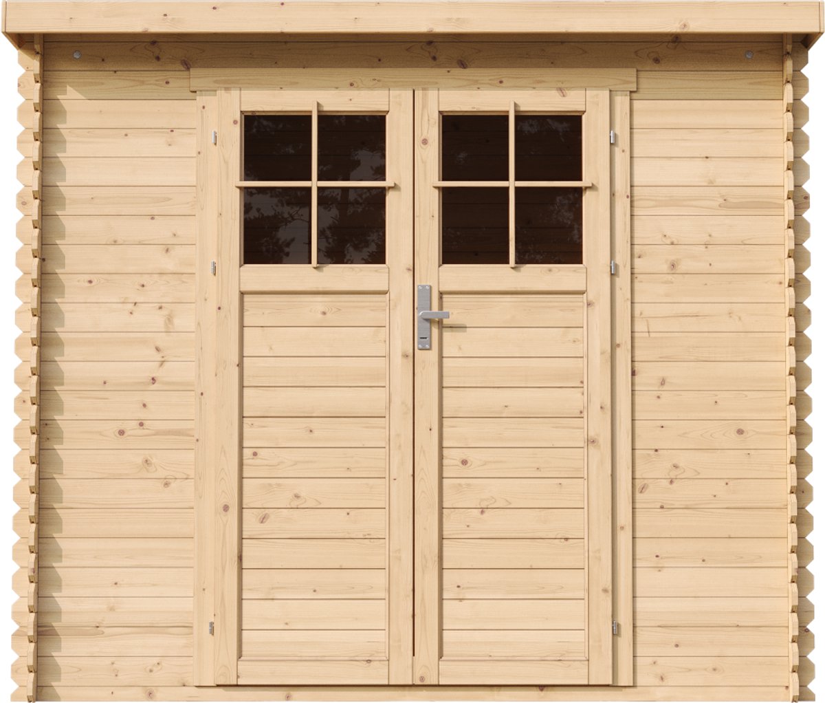 Timbela M310F+M310G - Houten tuinhuis - 2.63 m² - 142x239xH206 cm - met vloer