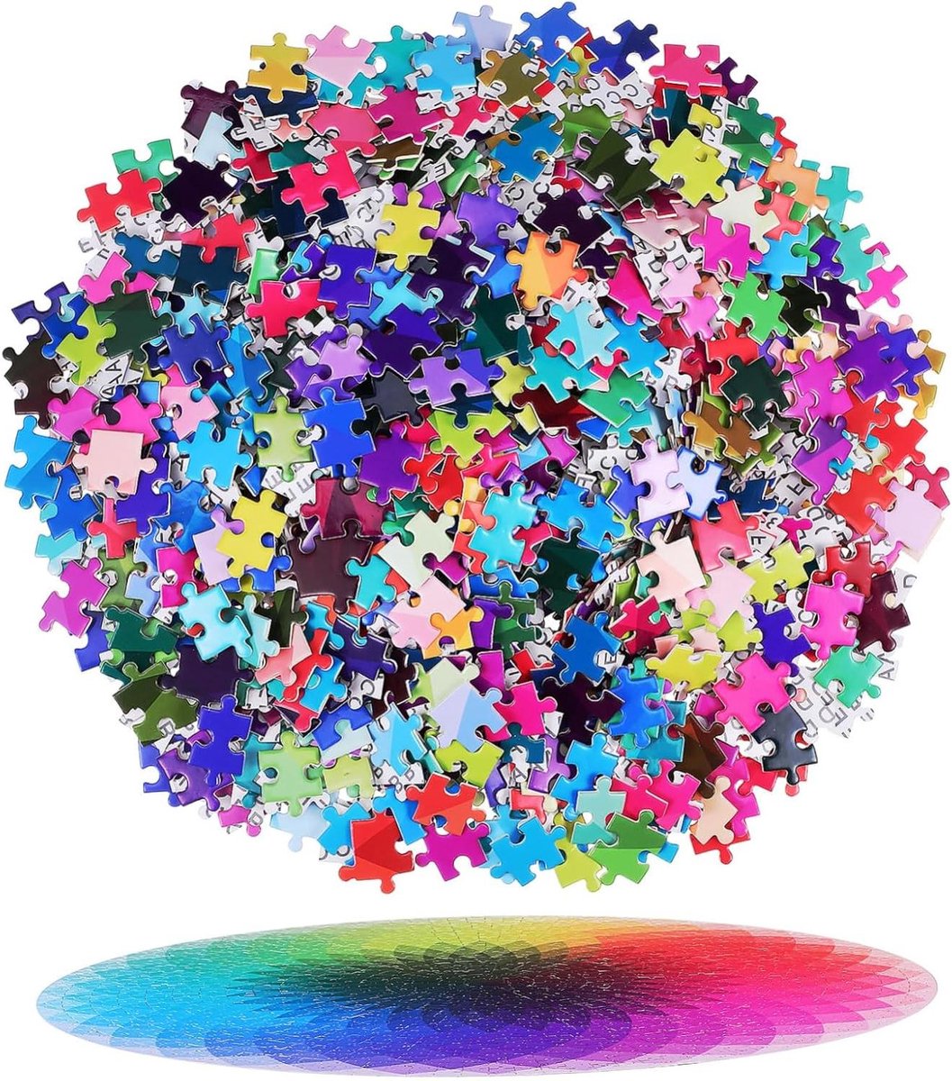 Regenboog Puzzel - Kleurverloop Puzzel - Ontspanning Thuis - Uniek Kleurverloop Design - 30 x 18 cm - Multicolor