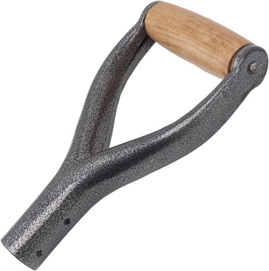 Allecto - Schophandvat Y-vormig - Ergonomisch ontwerp - 12,22 Inch - Vervangend Spadehandvat - Geschikt voor Tuingraven - Zilver van Merkloos	 — afbeelding 4