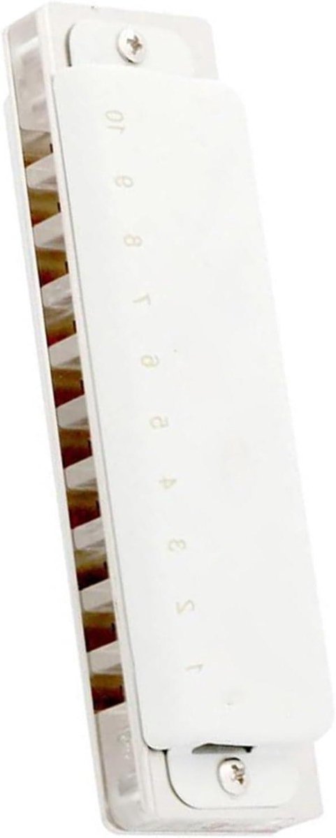 Mondharmonica - Blues harmonica - Muziek Maken - Transparante kam - 10 gaten - Zilver