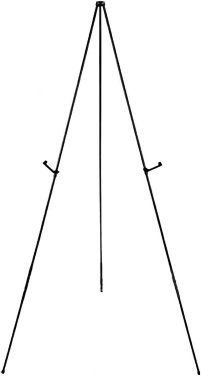Opvouwbare Ezel - Tekentafel Display - Kunst Presenteren - Verstelbare Hoogte - 165 cm Hoog - Zwart