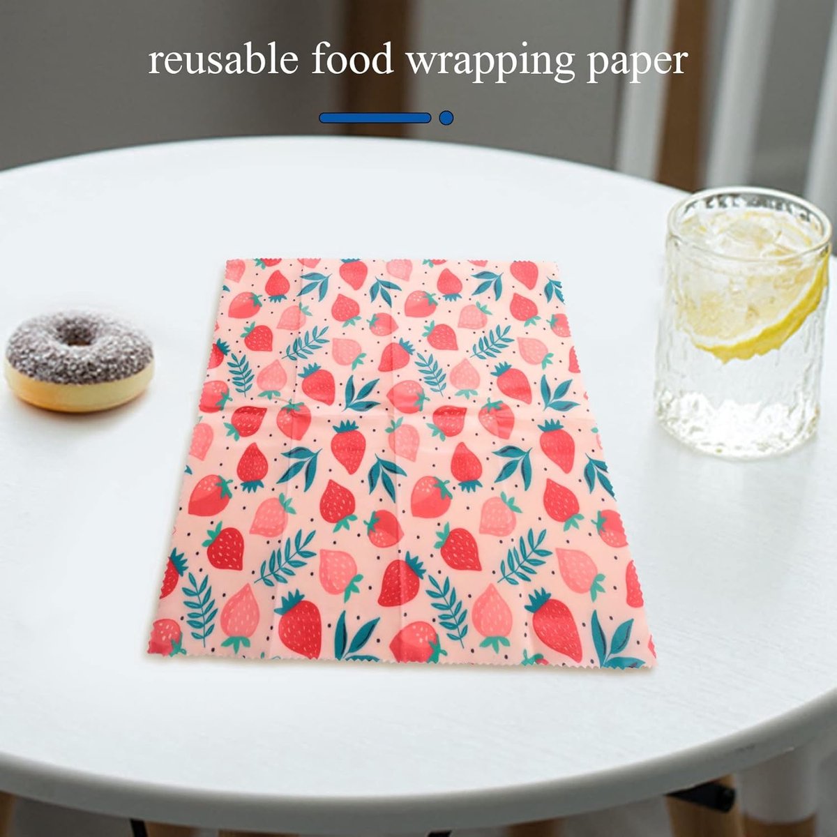 Herbruikbare Bijenwas Doeken - Voedsel Wraps - Voedsel Vers Houden - Milieuvriendelijk Alternatief - 3 Maten Set - Jungle Print — cadeau in Cadeau-ideeën - foto 3