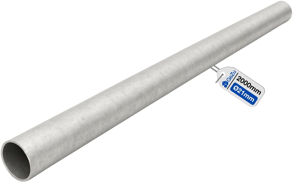 GeZu Impex Stalen Buis Ø 27 mm x 2000 mm Vuurverzinkte Stalen Pijp