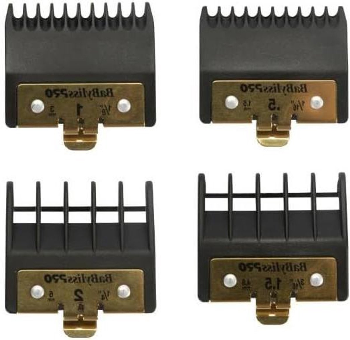 Trimmer Opzetkammen - Verhogingen Set - Precisie Knippen - Glasvezel Versterkt - 1.5 tot 6mm - Goud